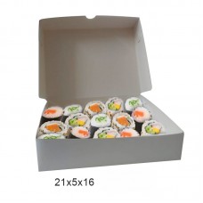 CAJA SUSHI CON TAPA 21x5x16cm x u