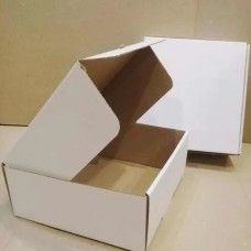 CAJA HAMBURGUESA MICRO BLANCO/MARRON 18x18x5cm x 100u