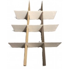 SEPARADOR CUPCAKES BLANCO/MARRON x 100u