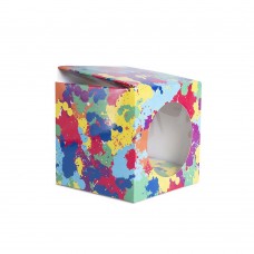 CAJA CUBO CON VENTANA 12x12x12cm
