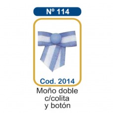 ESCARAPELA Nø114 MOÑO CON BOTON Y COLITA