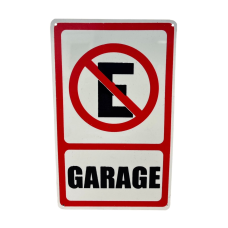 CARTEL GARAGE MEDIANO ALTO IMPACTO