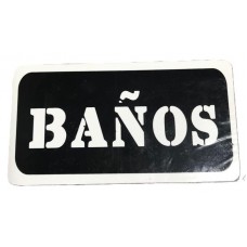 CARTEL BAÑO CHICO ALTO IMPACTO