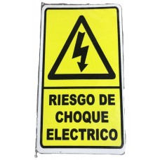 CARTEL RIESGO CHOQUE ELECTRICO ALTO IMPACTO