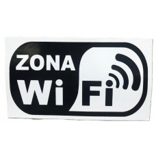 CARTEL ZONA WIFI CALCO