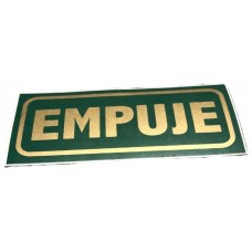 CARTEL EMPUJE/TIRE MEDIANO DOBLE FAZ CALCO