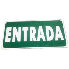 CARTEL SALIDA/ENTRADA ALTO IMPACTO