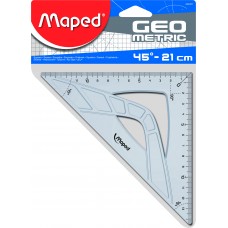 ESCUADRA 45ø 21cm GEOMETRIC MAPED
