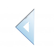 ESCUADRA 45ø 30cm CELESTE PLANTEC