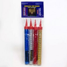 VELA BENGALA HOLOGRAMADA x 4u