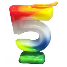 VELA NUMEROTE FLUO x u