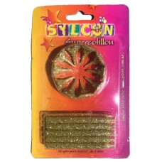 VELA SYLCOM CON PORTA VELAS GIBRE x 10u