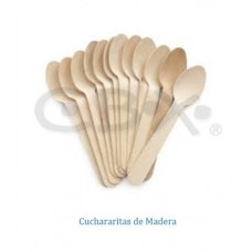 CUCHARA MADERA CBX 9.5cm x 100u