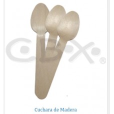 CUCHARA MADERA CBX 14cm x 50u