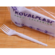 TENEDOR BLANCO MD x 25u