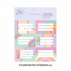 ETIQUETA ESCOLAR FW BLISTER x 12u