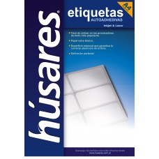 ETIQUETA A4 HUSARES AUTOADHESIVA 65 ETIQUETAS x 25hj