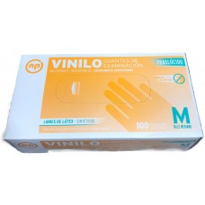 GUANTES VINILO x 100u