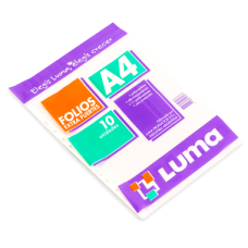 FOLIO PP A4 70 mic EXTRA FUERTE x 10u LUMA