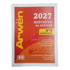 REPUESTO AGENDA ARWEN Nø8 2027 SEMANAL