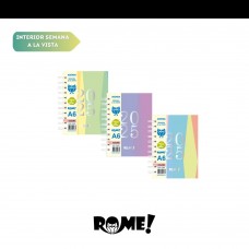 AG.ROME A6 SV...CARTONE C/ESPIRAL.