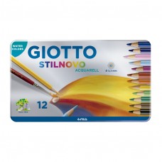 LAPICES COLOR GIOTTO STILNOVO ACUARELABLE LATA 12u