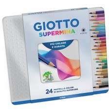 LAPICES COLOR GIOTTO SUPERMINA LATA 24u