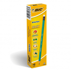 LAPIZ NEGRO BIC EVOLUTION CON GOMA HB caja x 12