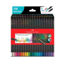LAPICES COLOR FABER CASTELL SUPERSOFT 100u