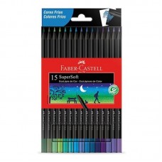 LAPICES COLOR FABER CASTELL SUPERSOFT FRIO 15u