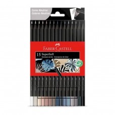 LAPICES COLOR FABER CASTELL SUPERSOFT NEUTRO 15u