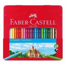 LAPICES COLOR FABER CASTELL LATA 24u