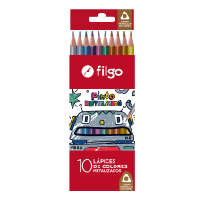 LAPICES COLOR FILGO METALIZADO 10u