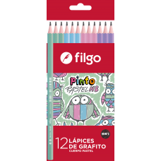 LAPIZ NEGRO FILGO PASTEL HB caja x 12u