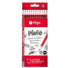 LAPIZ NEGRO FILGO CON GOMA HB caja x 12u
