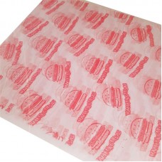 PAPEL HAMBURGUESA ROJO paquete x 1000hj