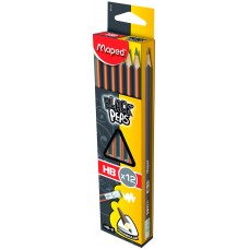 LAPIZ NEGRO MAPED CON GOMA HB caja x 12u