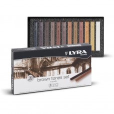 POLYCRAYON LYRA BROWN TONES.12u.