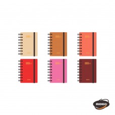 LIBRETA RIDEO A7 CON ELASTICO RAYADO 90 hj