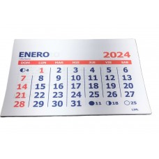 ALMANAQUE MENSUAL 12ML 16x10cm