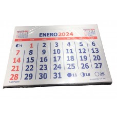 ALMANAQUE MENSUAL 30ML 30x21cm x 10u