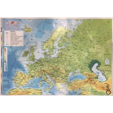 MAPA CROMO EUROPA FISICO/POLITICO 25 hj