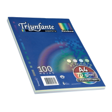 RESMA COLOR A4 70gr TRIUNFANTE 100 hj
