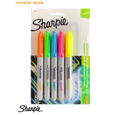 MARCADOR SHARPIE FINO NEON x 5u