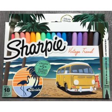 MARCADOR SHARPIE VINTAGE TRAVEL x 18u