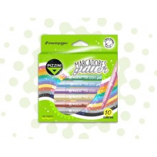 MARCADOR PIZZINI GLITTER x 10u