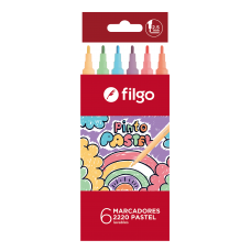 MARCADOR FILGO PINTO 2220 PASTEL x 6u