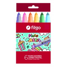 MARCADOR FILGO PINTO JUMBO PASTEL x 6u