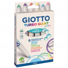 MARCADOR GIOTTO TURBO GIANT PASTEL x 6u