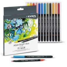 MARCADOR LYRA AQUA BRUSH DUO COLOR x 12u